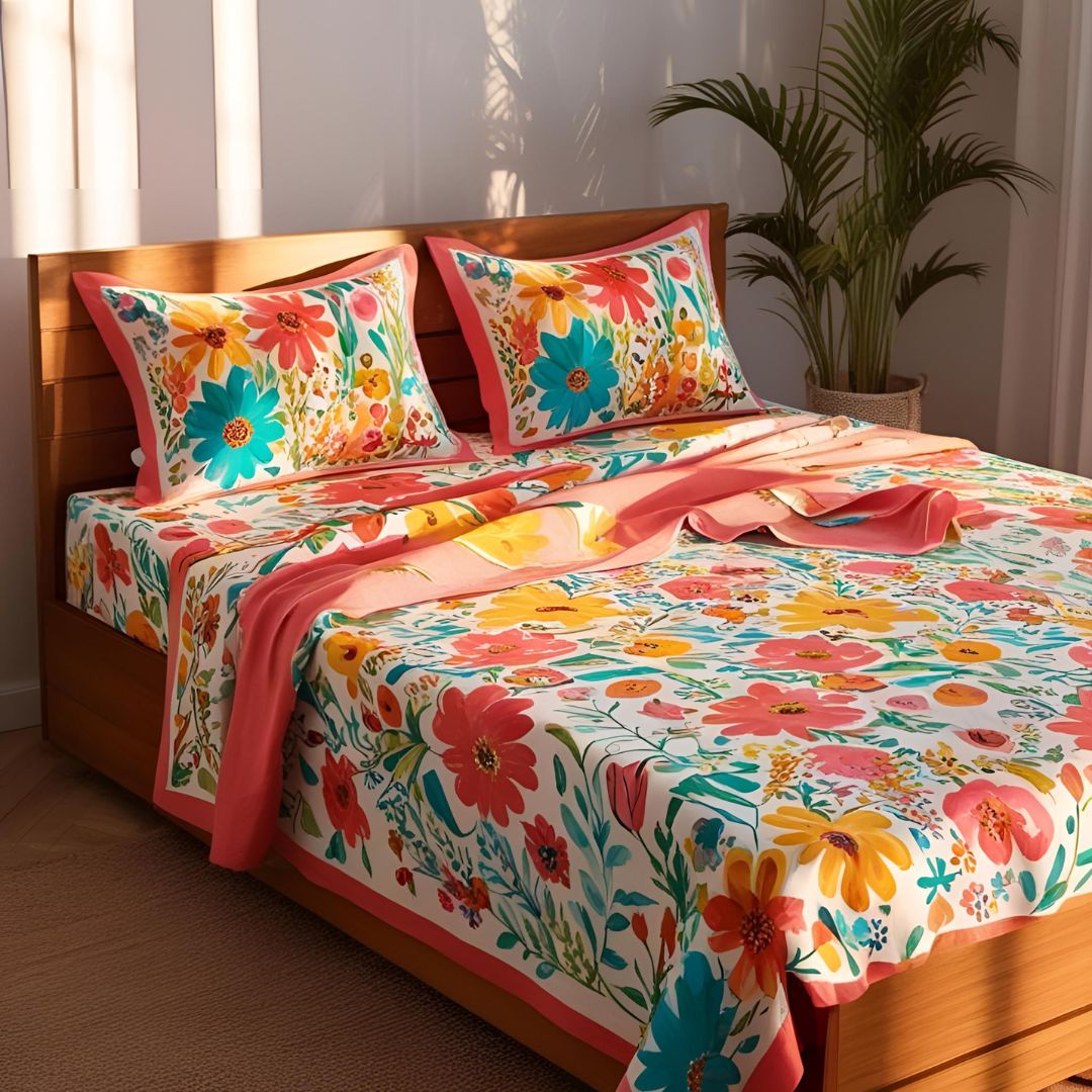 Cotton Bedsheet Exporter Manufacturer in India