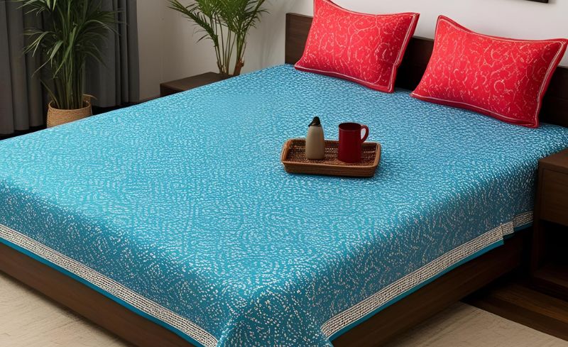 Cotton Double Bedsheet Exporter Manufacturer in India
