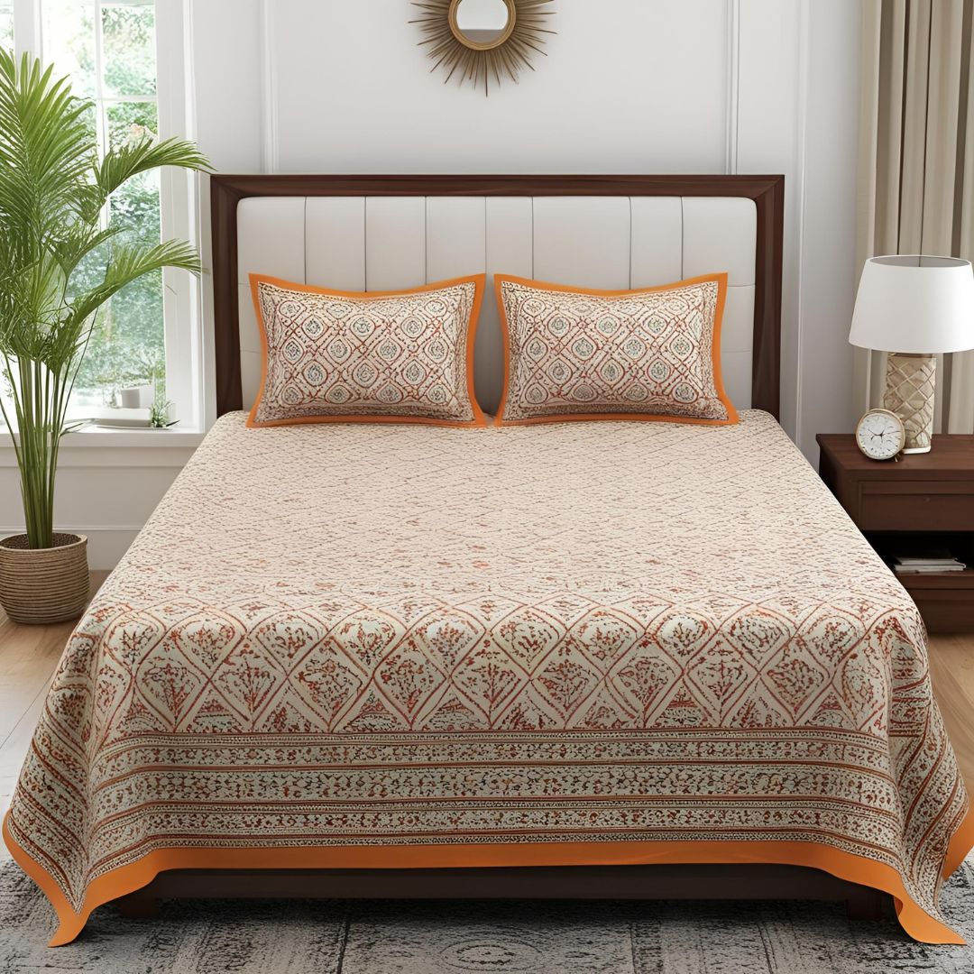 Cotton Double Bedsheet Exporter Manufacturer in India