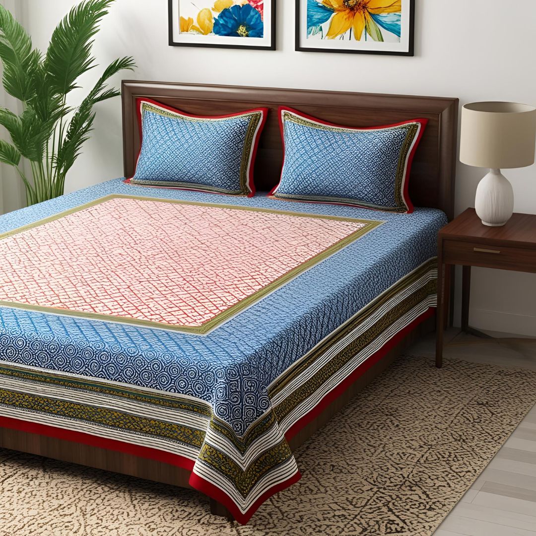 Cotton Printed Bedsheet Exporter Manufacturer in India