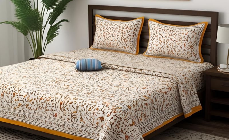 Cotton Printed Bedsheet Exporter Manufacturer in India