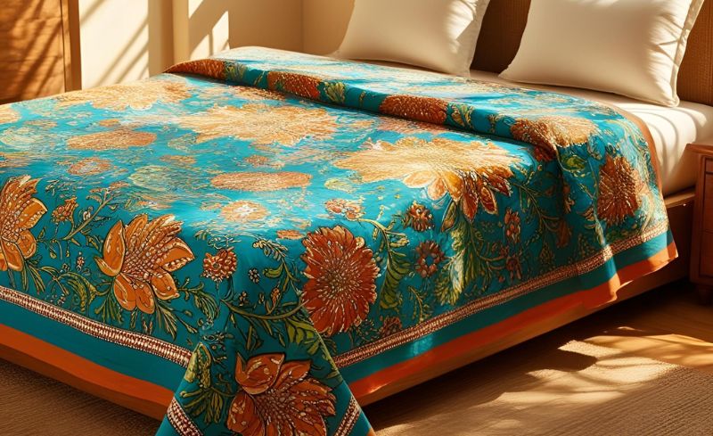 Cotton Printed Bedsheet Exporter Manufacturer in India