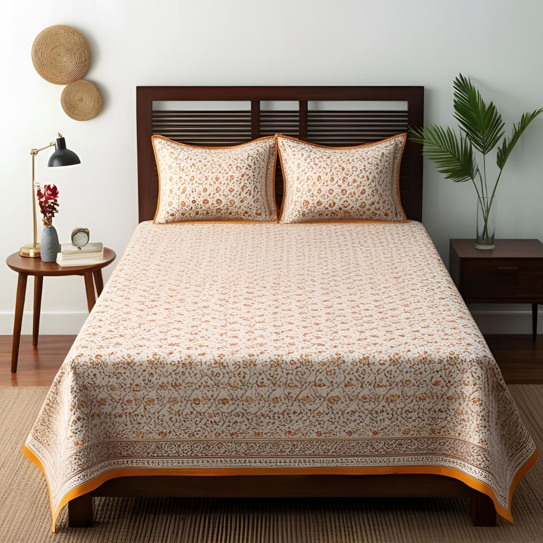Cotton Single Bedsheet Exporter Manufacturer in India