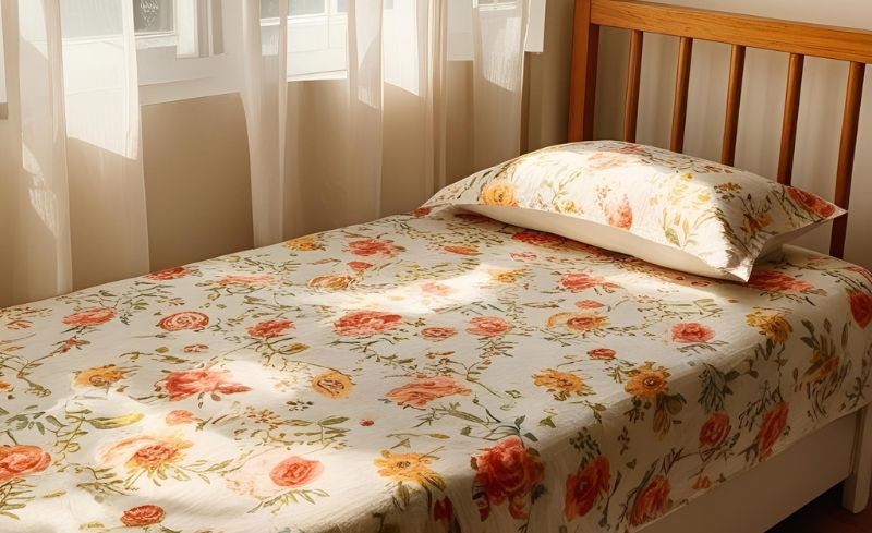 Cotton Single Bedsheet Exporter Manufacturer in India