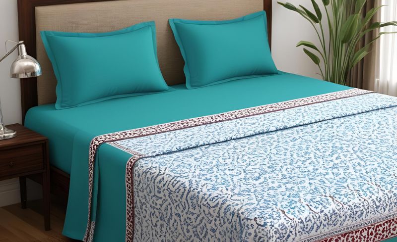 Cotton Single Bedsheet Exporter Manufacturer in India