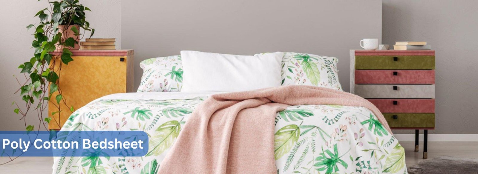 Poly Cotton Bedsheet exporter from India
