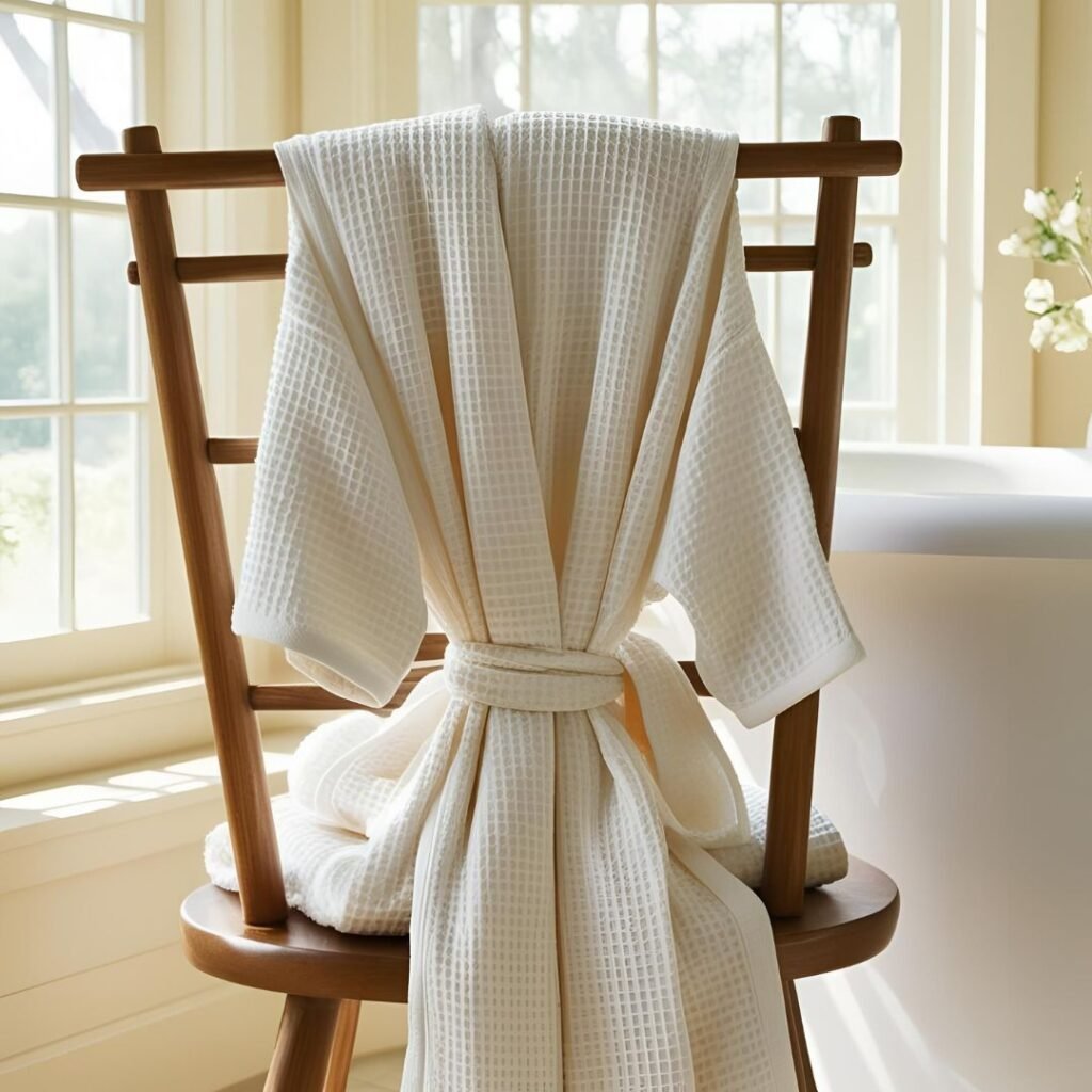 best waffle bath robe exporter from India